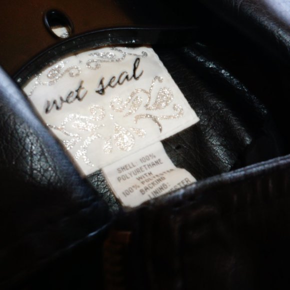 Bundle 6 for $30**Wet Seal Faux Leather Zip up Vest - Picture 6 of 7